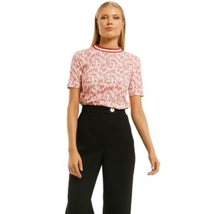 C/MEO Collective Long Run T-Shirt - Ivory Botanic - Small - NWOT